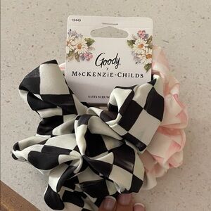 Mackenzie Childs for target goody collab satin scrunchie 2 Ct